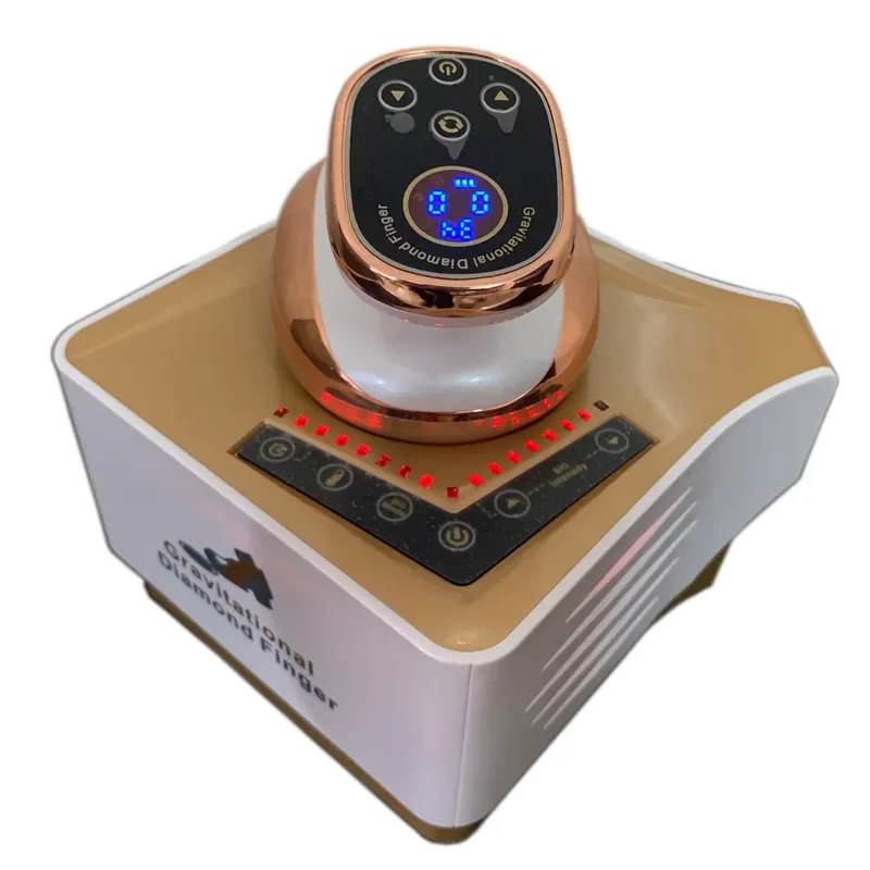 Microcurrent Golden Finger Gravitational Diamond Finger Face Lifting Radio Frequency RF EMS Beauty Machine