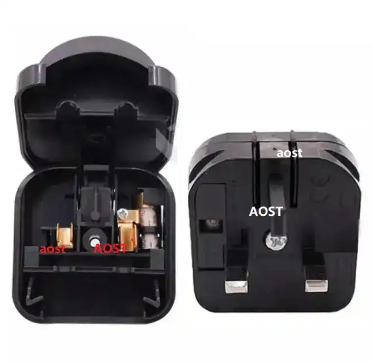 British Standard Conversion Plug EU to UK Plug Adaptor German to British 3 Square Pin Plug With 13A Fuse