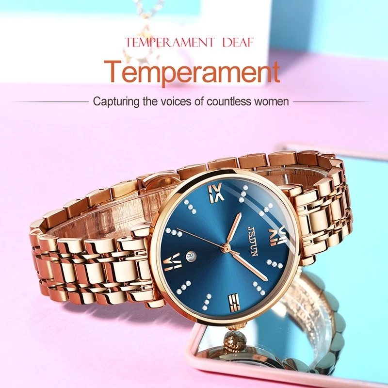 Reselling no Shopify Women Fashion Waterproof Ultra-thin Quartz Watch Women Wrist Digital Quartz Watches