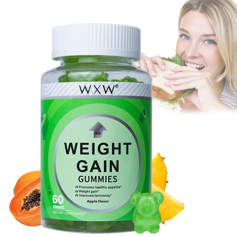 WXW Stock Chewable BBL Weight Gain Gummies Digestive Enzyme Blend Gummies For Weight Gain Appetite Booster Weight Gain Gummy