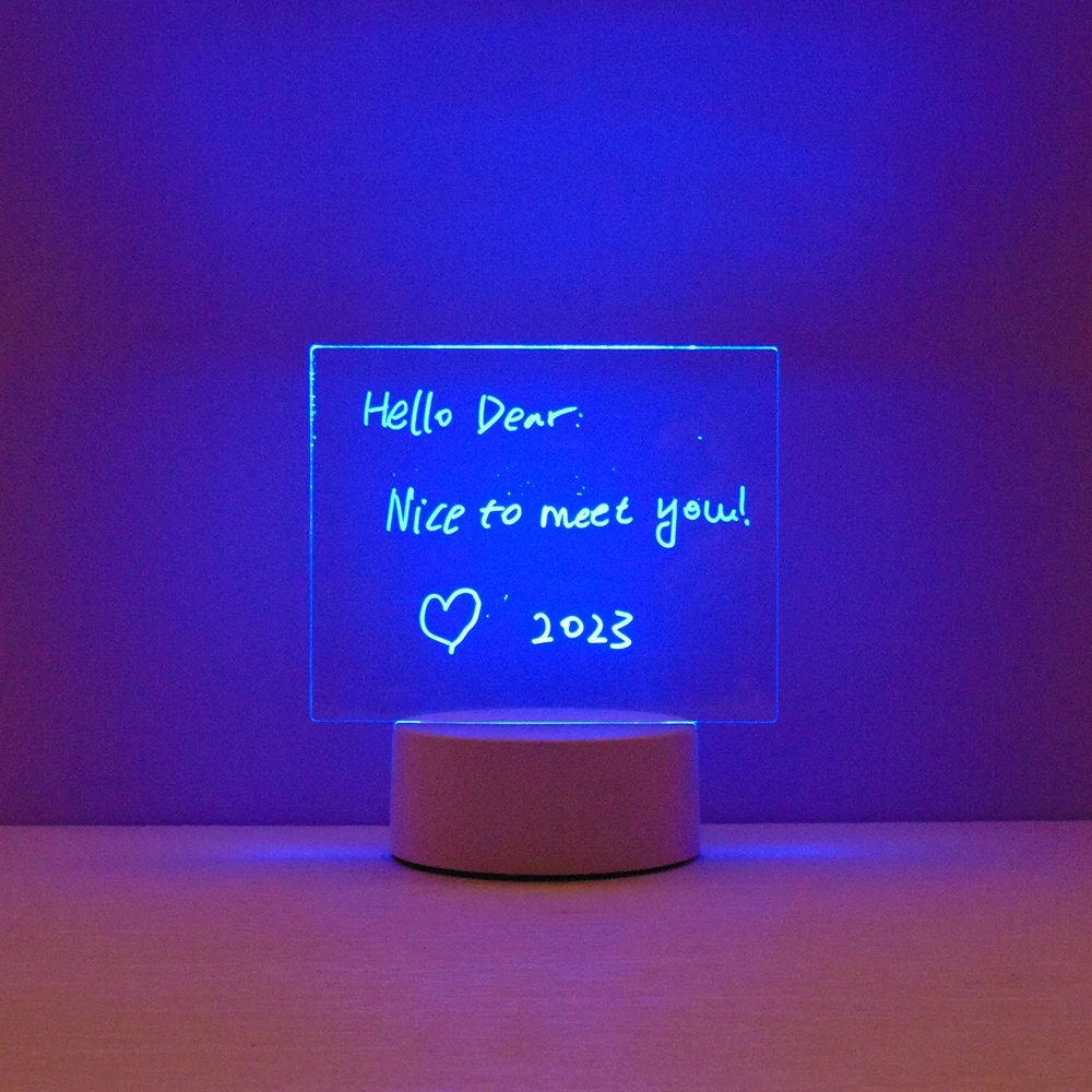 LED 16 Color Change Customize Logo Lamp 3D Illusion Acrylic Lamp Gift Table Night Light for bedroom