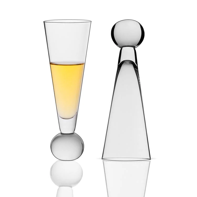 MEIZHILI Set of Clear Lead free Crystal Ball Base Bottom Glass Champagne 6oz Juice glass Mini Beer Glass for Woman