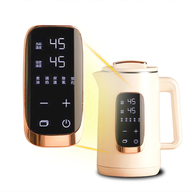 Home Smart Kitchen Appliances Led Light Glass Water 1.7l Tea Glass Maker Glass Electric Kettles