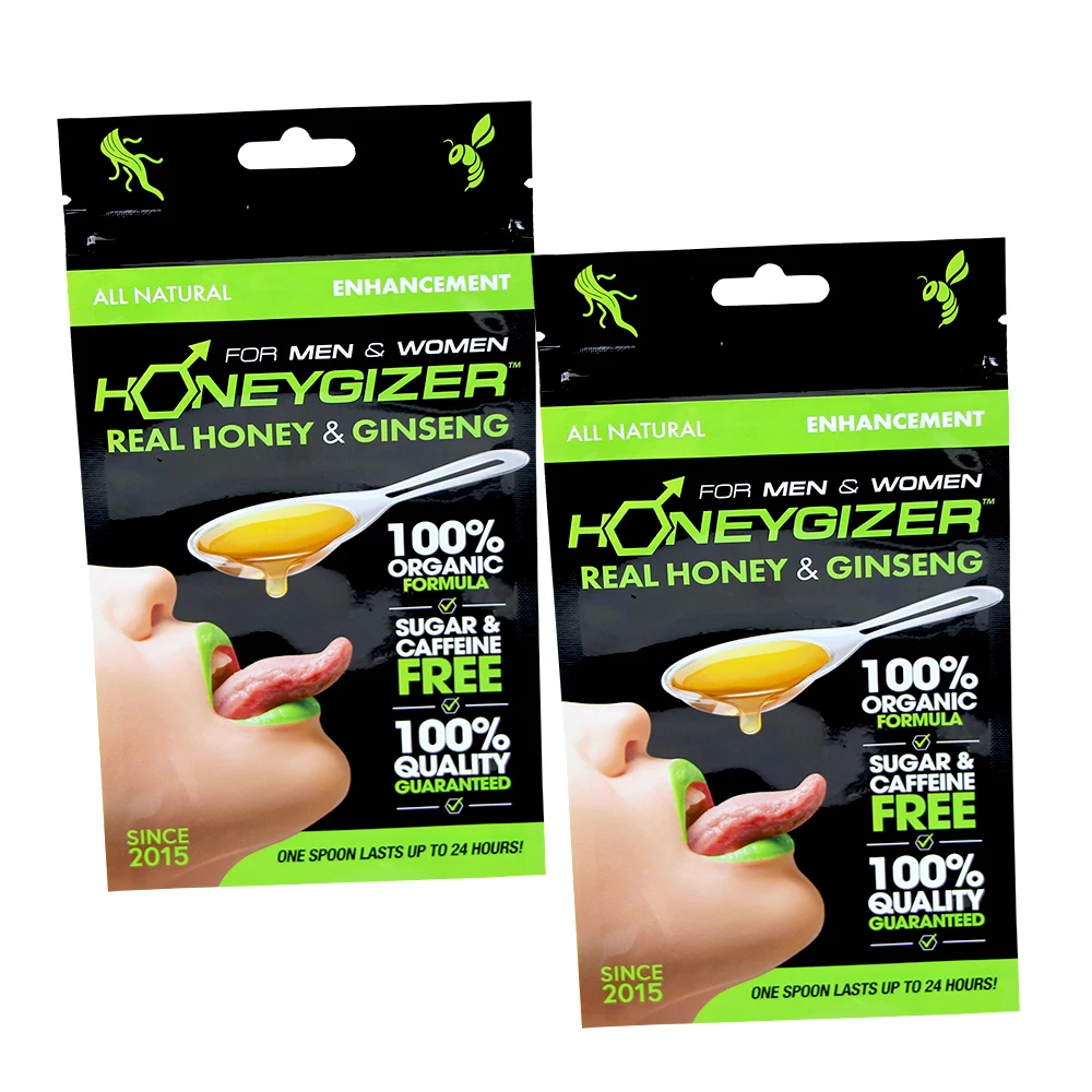 Empty! Royal Honey Pouch Liquid Packaging Bag Emballage Alimentaire Bottle Shape Rhino Real Honey Sachet Bags