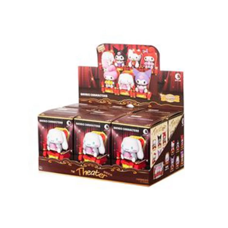 Factory price Kawaii Sanrio Kuromi Cute Blind Box Theater Series Anime Figure Pvc Plastic Toy Mystery Box