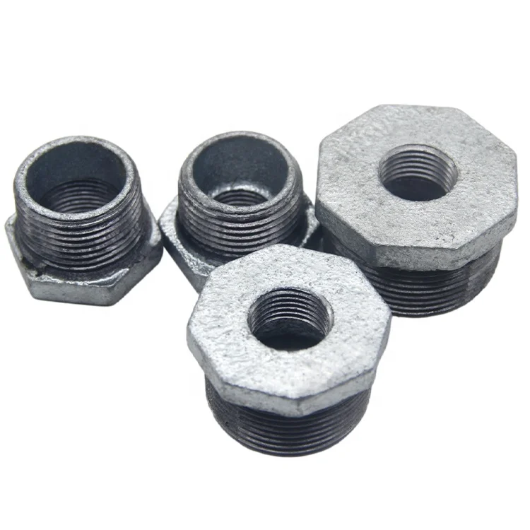 Malleable iron pipe fittings hot dipped galvanized malleable iron pipe fittings 241 bushing for water supply