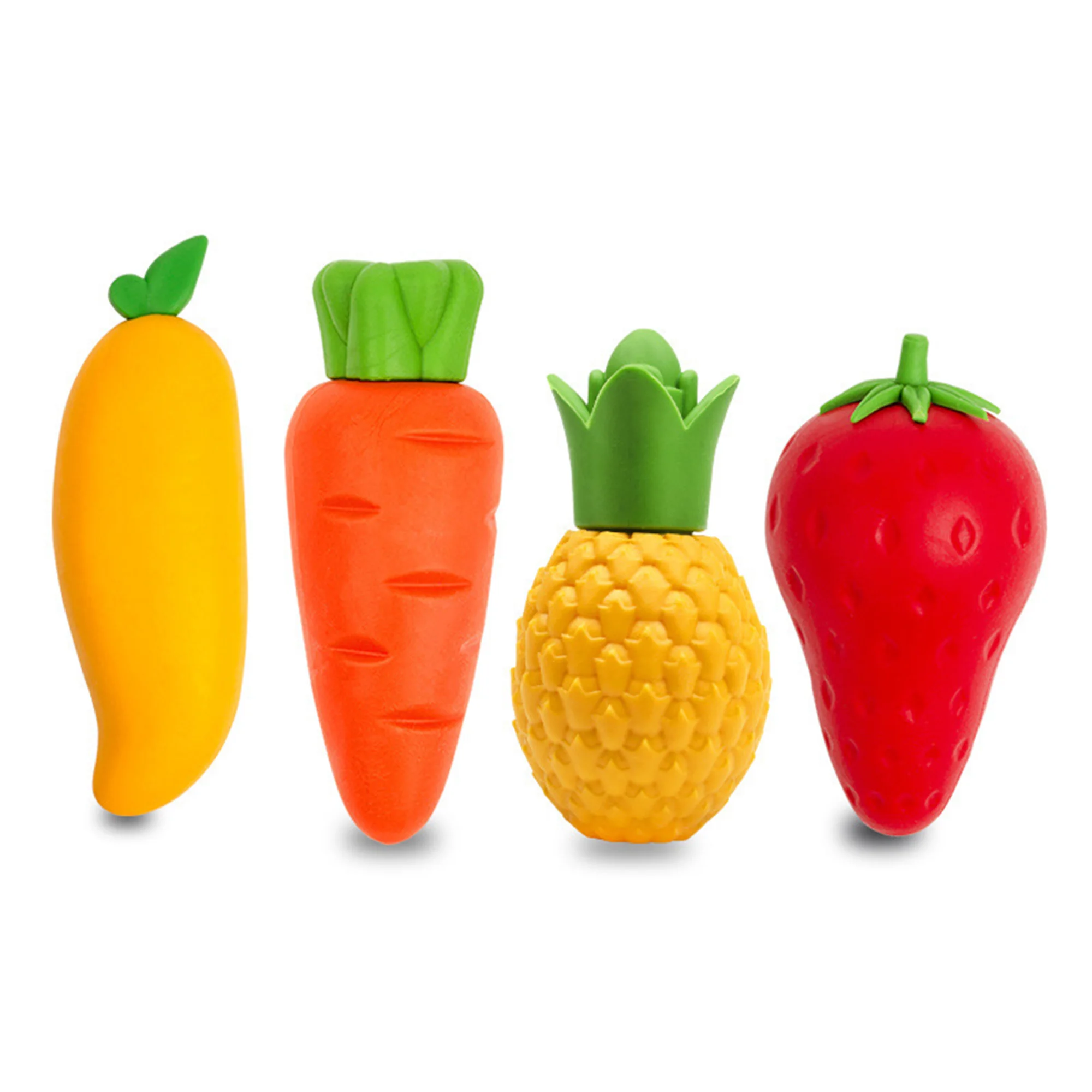 Creative Big Size Cute Cartoon Fruit Pencil Eraser School Stationery No Crumbs No Trace Rubber Fruit Eraser