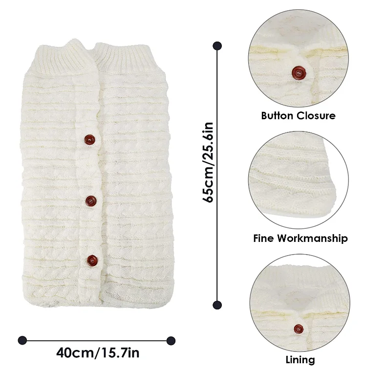 2022 Baby Wrap Swaddle Knit Sleeping Bag Warm Soft Cotton Batting For Crochet Baby Sleeping Bag Baby Wrap Blanket Sleeping Bag