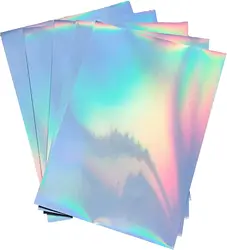 Premium Self Adhesive Holographic sticker paper A4 Size Free Decoration or Printing in Sheet
