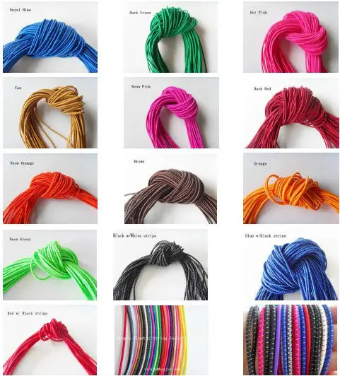 Durable Elastic String 1.5mm 2mm 3mm 4mm 5mm Cord Latex Bungee Ropes For Packaging