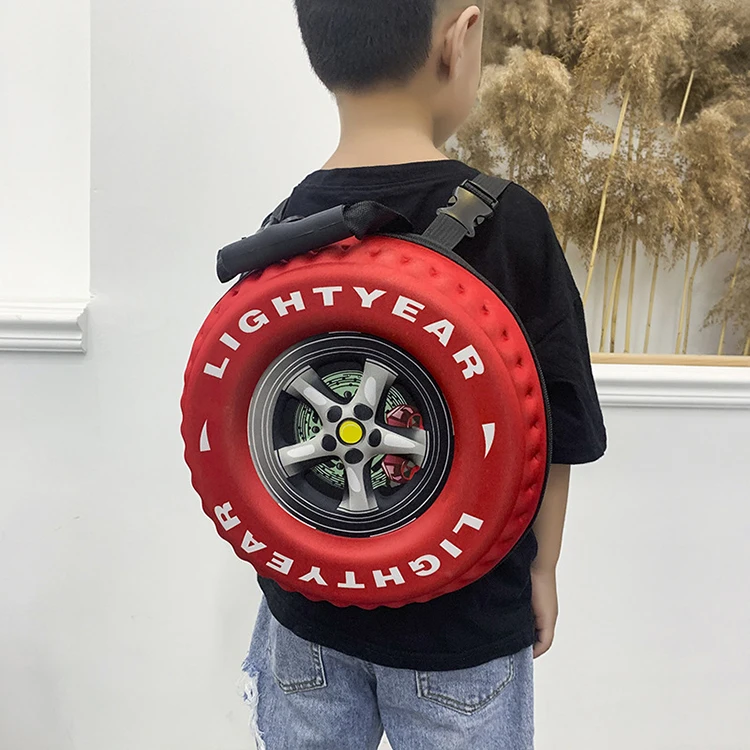 New Arrival New Mochilas Escolares Para Ninos Preescolar Kids Hard Shell Back Pack Bag 3d Tire School Backpack For Children