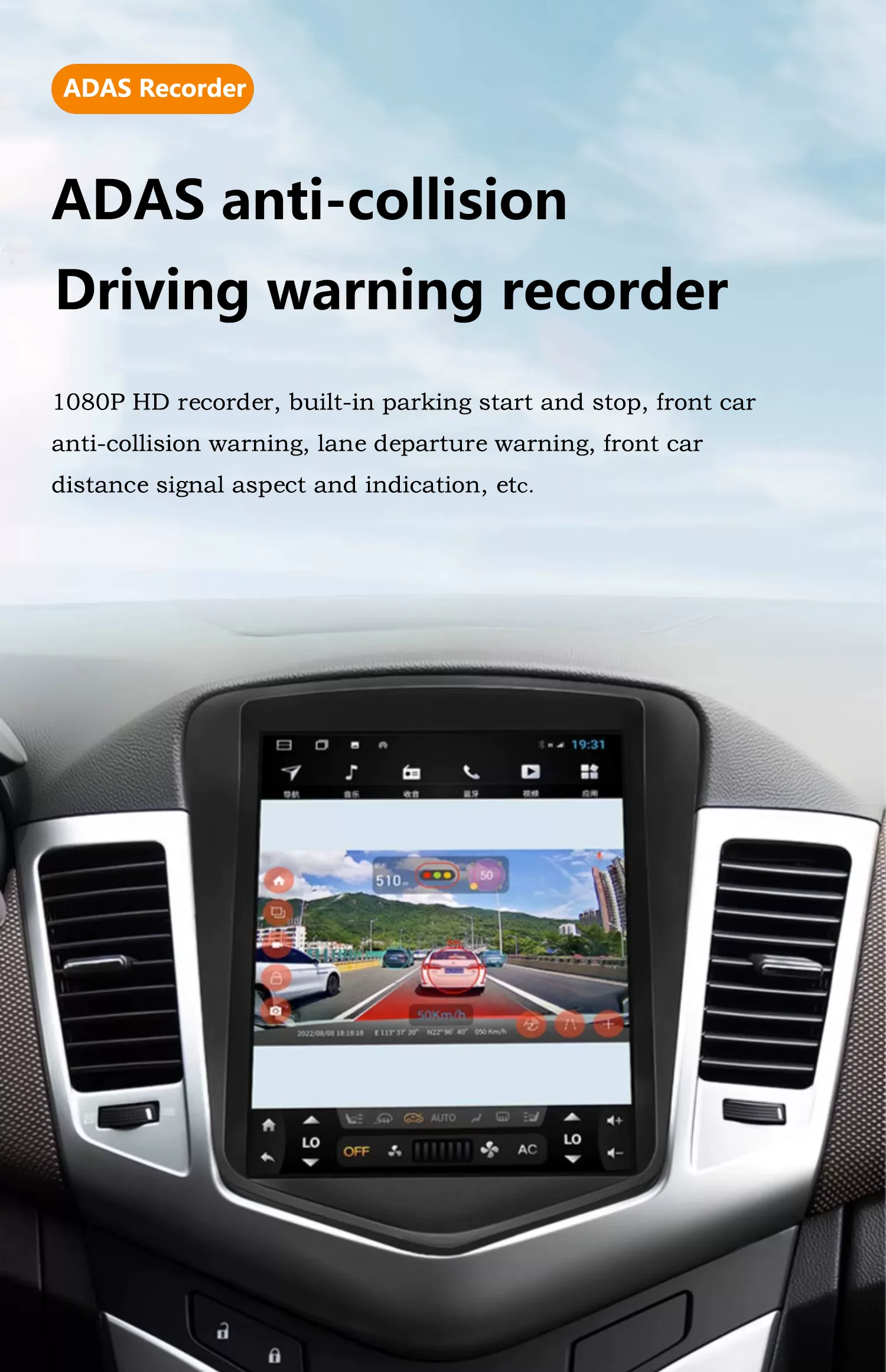 9.7 inch for 2017-2020 JEEP Compass Android 9.1 Head Unit GPS Navigation car dvd player with USB WIFI Support DVR OBD2 TPM