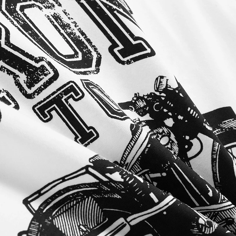 With Logo Custom Logo Printed Oversized White Short Sleeved t-Shirt Clothes for Men