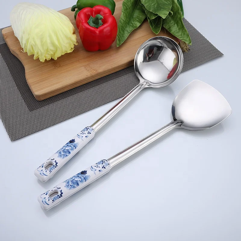 kitchen Accessories Stainless Steel Dinner Spoon Type 4pcs Set Classic Style Cooking cocina Tools