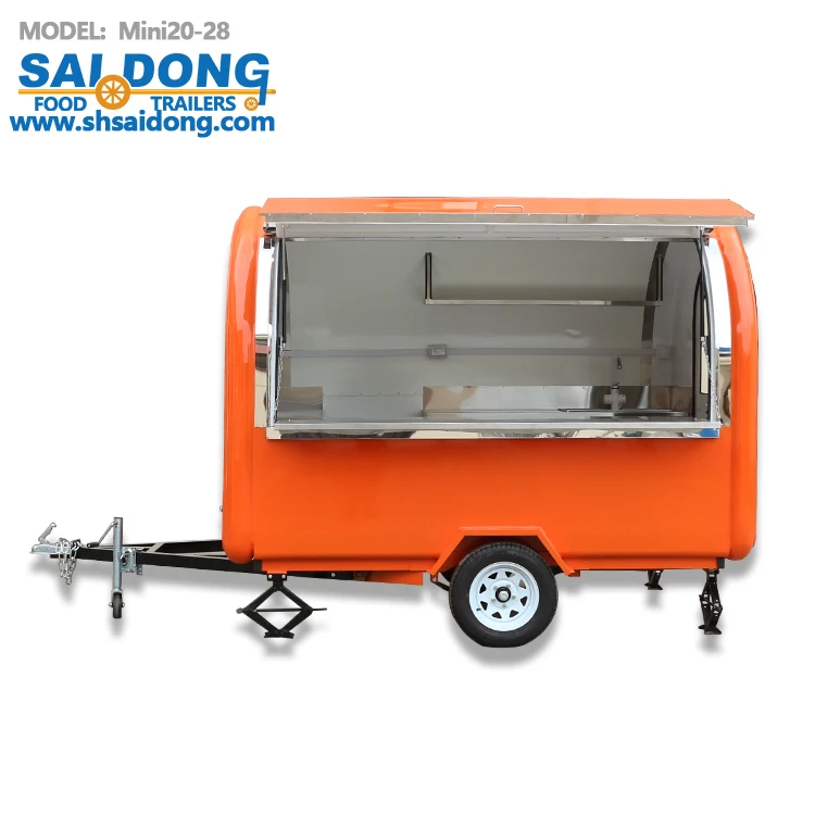 Saidong Factory direct sale Mobile food catering cart outdoor catering pods hot dog cart Food trailer for sale