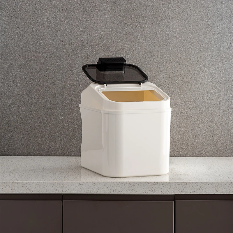 Pinmoo Sealed Rice Storage Container 10kg Transparent Plastic Rice Storage Box Storage