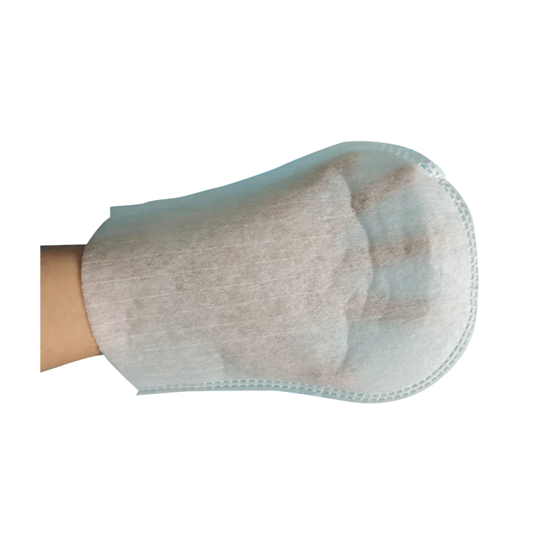 Hot Selling Product With Competitive Price Nonwoven Disposable Soapy Wash mitten