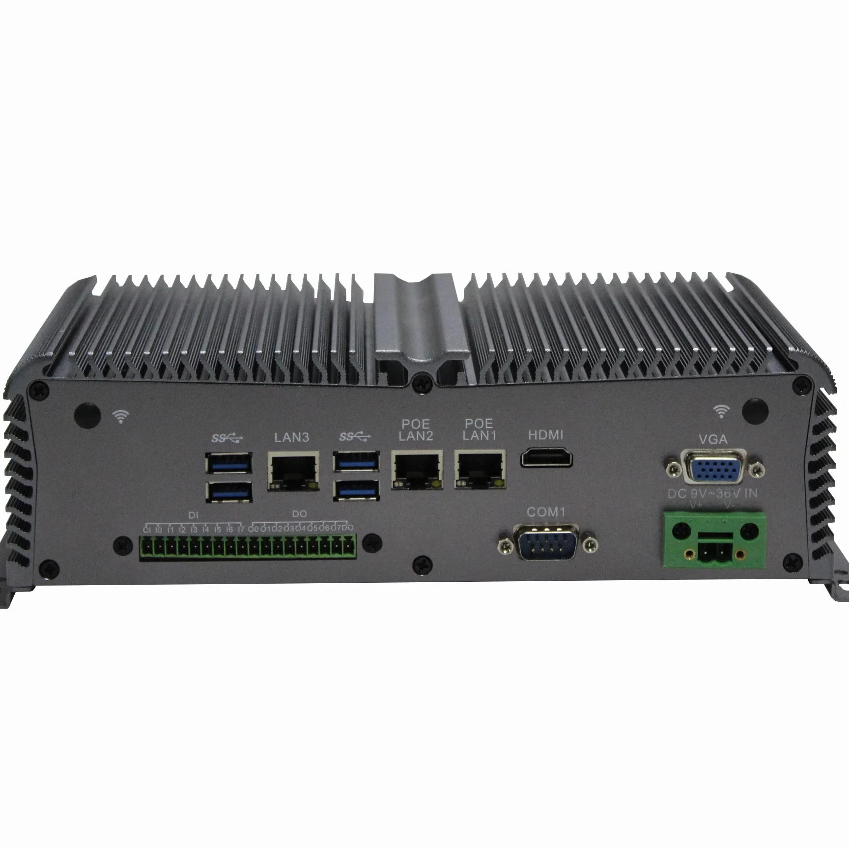 J3455 CPU 2 POE Lan port vehicles small pc X86 fanless embedded industrial pc
