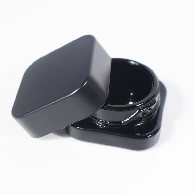 Customized and sample available small glass food honey jars with child resistance lid in stock mini glass jar container