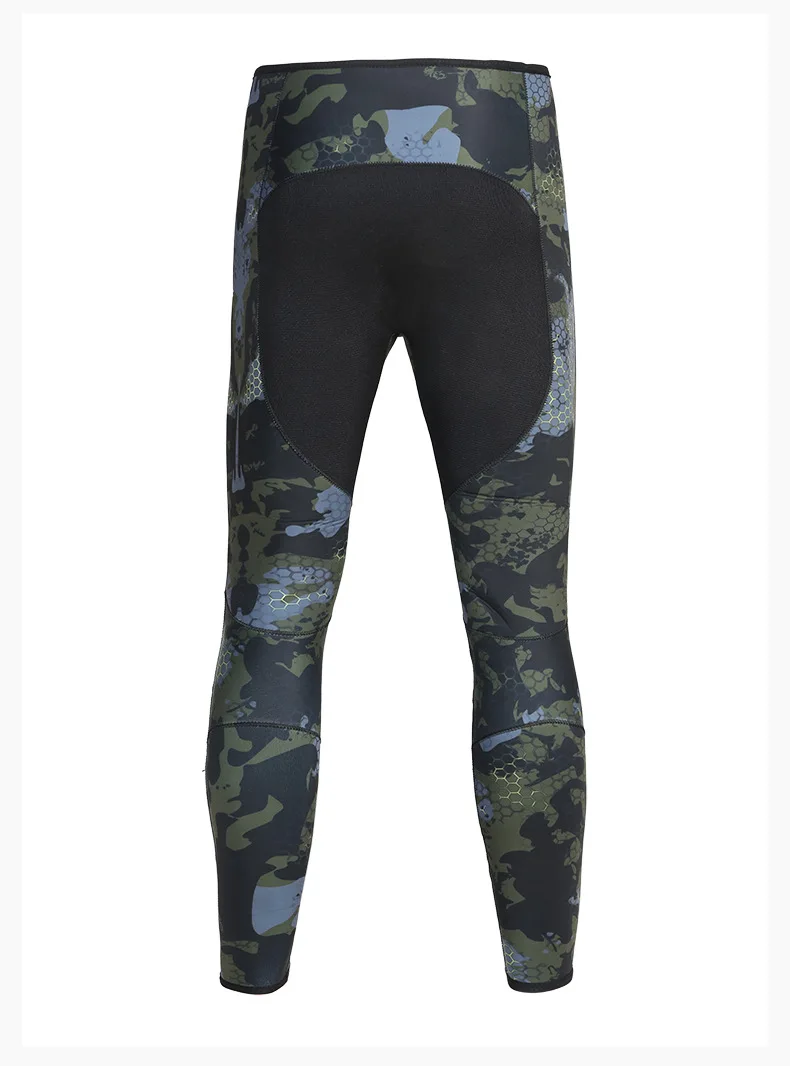 7MM spearfishing wetsuit CR smooth skin diving suit OUZO split camouflage cold and warm thick free diving fishing suit