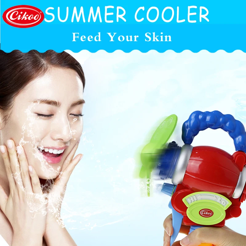 2020 summer toys mini fan electric portable fan with sprayer water gun
