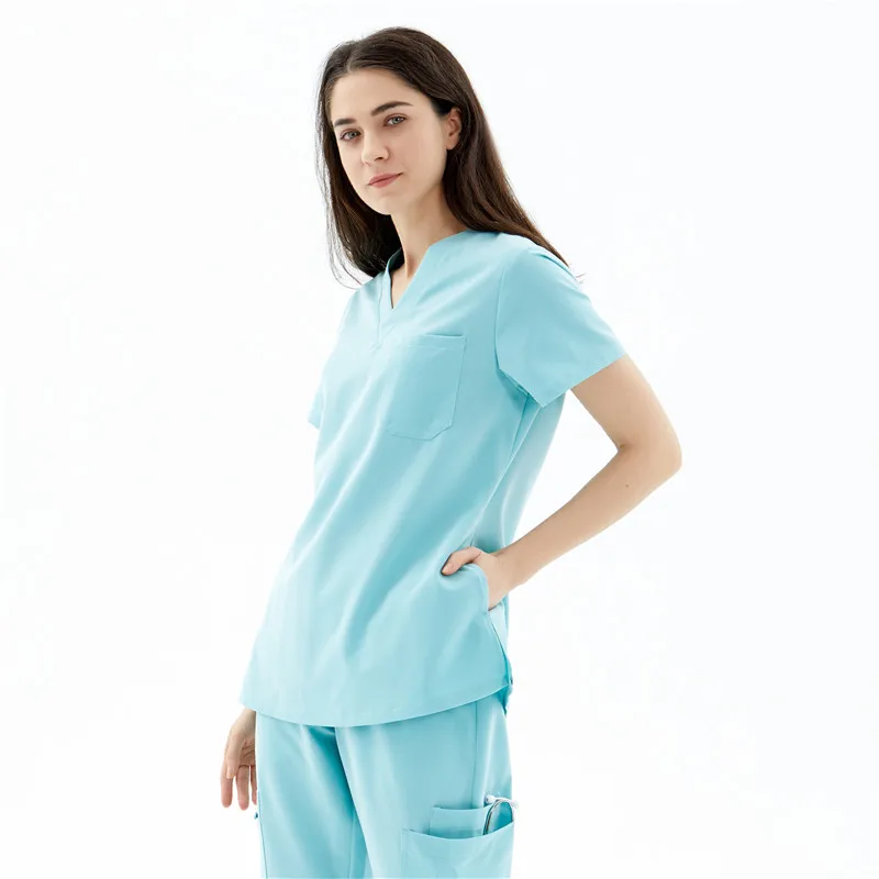 Top And Pants Manufacture Wholesale Women Custom Hospital Uniform Scrubs Sets
