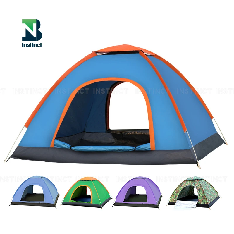 INSTINCT Outdoor camping pop up tent accommodate 3-4 people speed open automatic tent