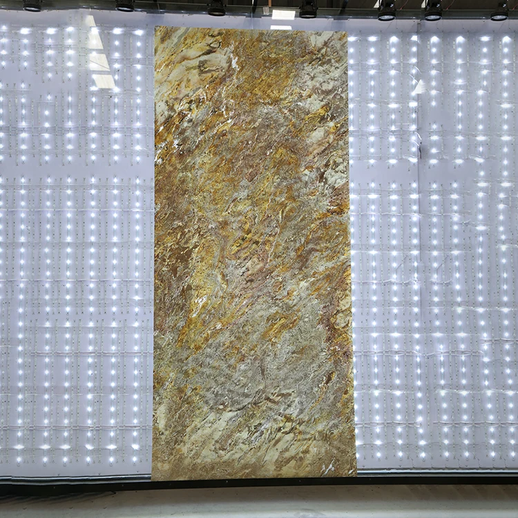 Super Thin Flexible Backlit Tiles Stone Veneer Wall Luxury Stone Flexible Natural Translucent Stone Slate