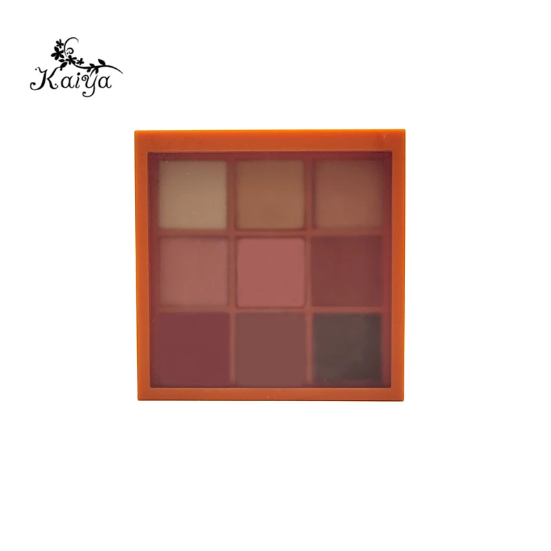 High Quality Cosmetic Matte Glitter Metallic 9 color Eyeshadow Private Label Vegan Formula Custom Eyeshadow Palette