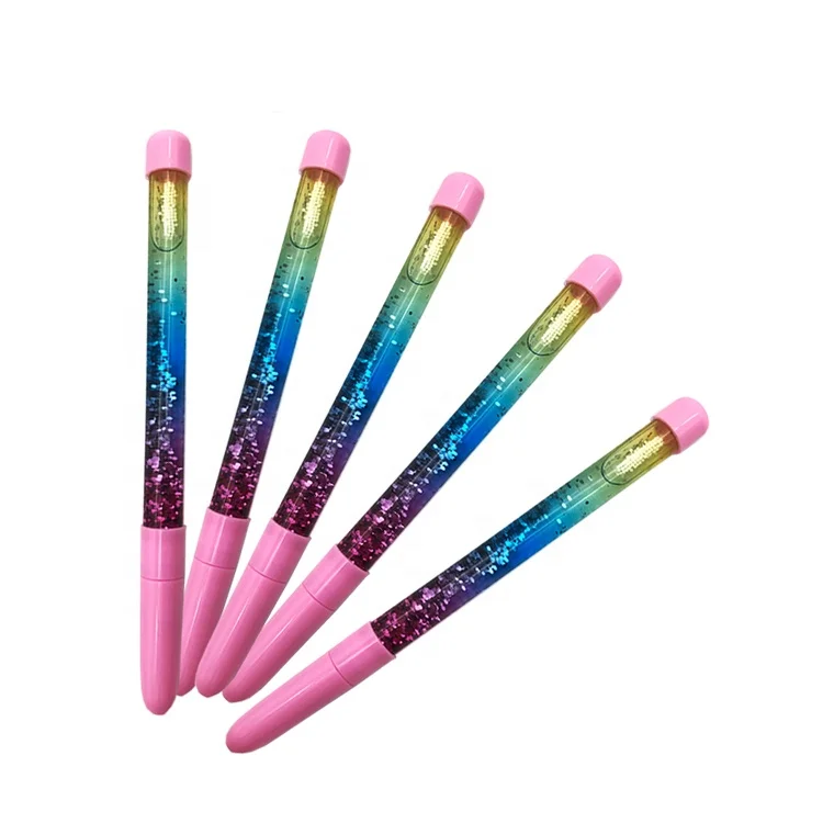 STASUN hot selling Promotional Cute Novelty Plastic Custom Liquid Filled Glitter Floating ball Pen