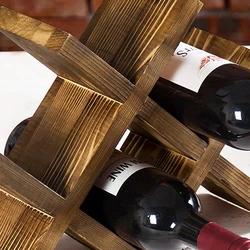 Home Kitchen Bar Cabinets Wine Rack Bottle Holder wood wine holders stands