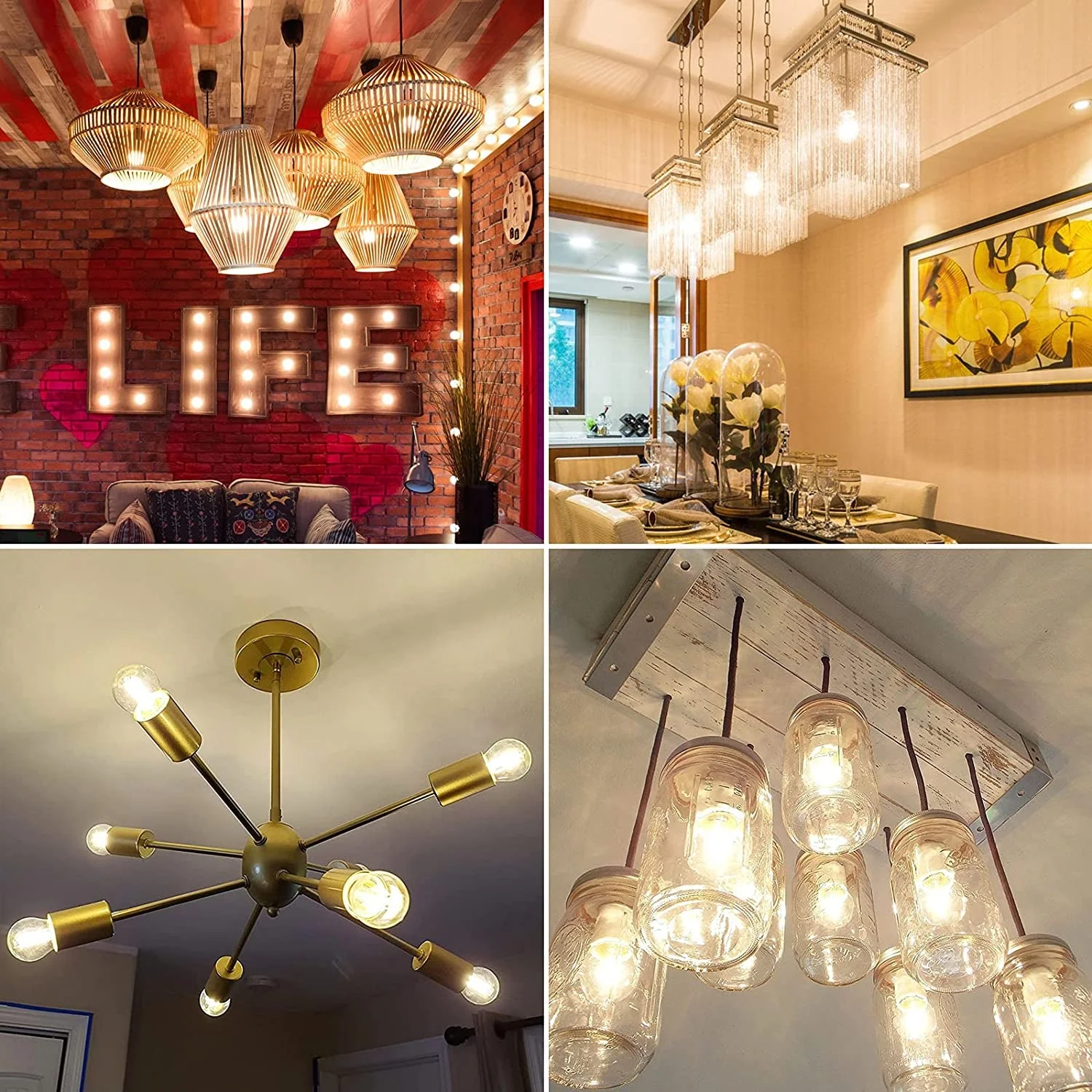 2023 G45 LED filament edison bulb E26 E27 Base 4w 5W 6w industrial decorate bulb vintage led filament light bulb