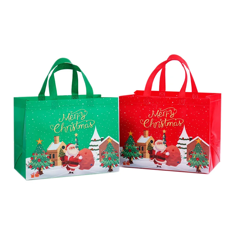 90gsm Eco-Friendly Reusable Recyclable Supermarket tote, Grocery  PP Non woven Shopping Bags Christmas Gift bags /