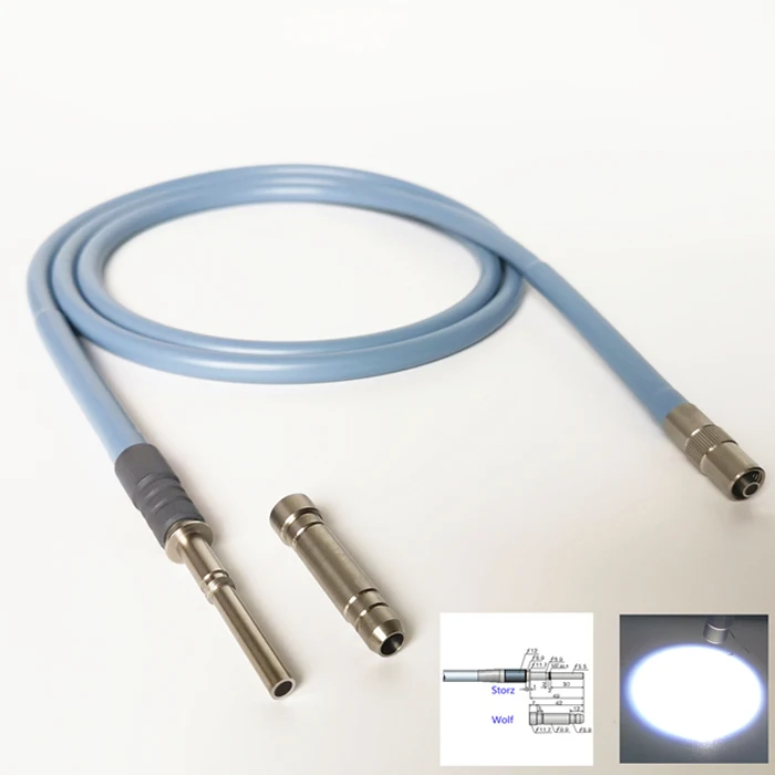 Medical Optical Instruments Storz Interface Endoscope Microscope Cold Light Source Fiber Optic Cable Guide Beam Wolf Interface