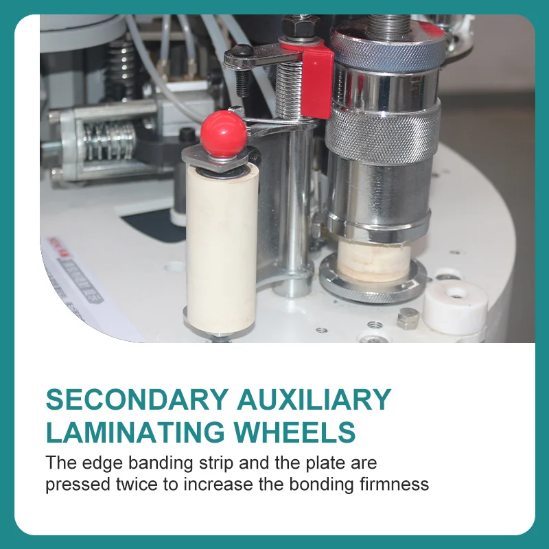 semi automatic curved and straight edge banding machine with trimmer touch screen for woodworking mdf plywood