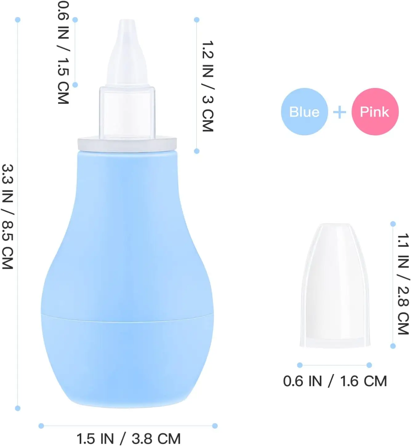 Reusable Safety Newborn Colorful Silicone Manual Baby Nasal Aspirator Nose Cleaner