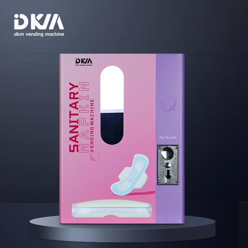 Dkmvending Mini Wall Mounted Sanitary Pad Dispenser Vending Machine With Qr