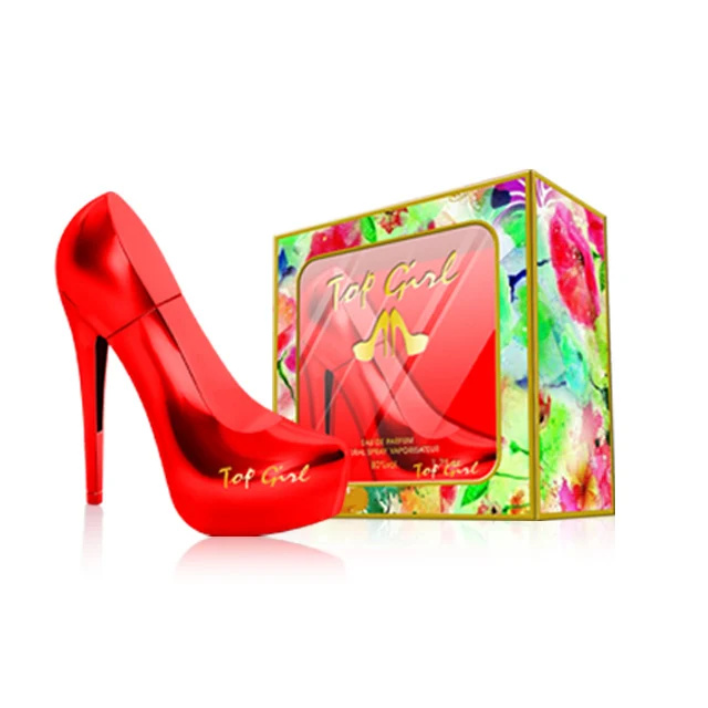 Fashion The Gire Red Color High Heels Shape Female Empty 50ml Perfume Bottle Manufacture