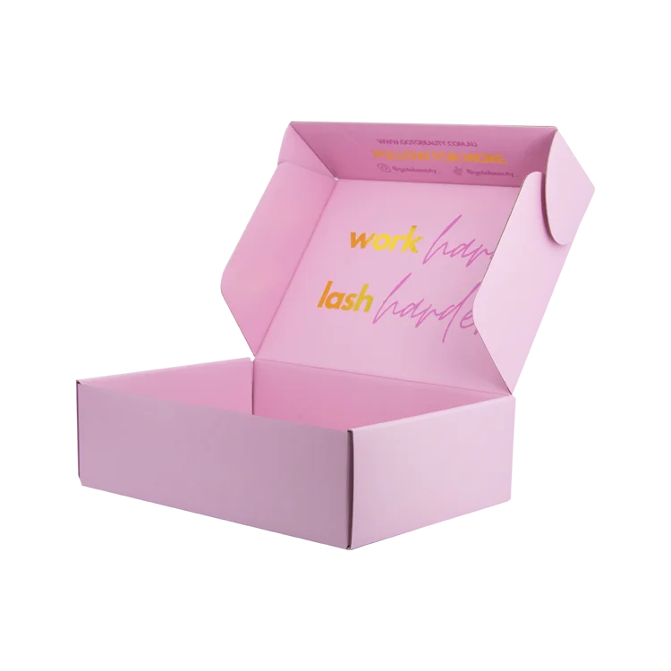 wholesale packaging shipping boxes custom logo packaging boxes eyelash packaging box Caja peluca