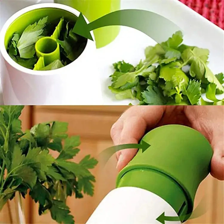 Kitchen Stainless Steel Hand Roller Herb Spice Grinder Vegetable Dry Coriander Chopper Cutter Tools Peeler Kitchen Accessories