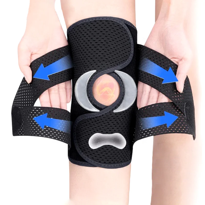Relief Meniscus Tear Adjustable Knee Support for Knee Pain Women & Men Sports Open Patella Knee Braces Patella Gel Pads
