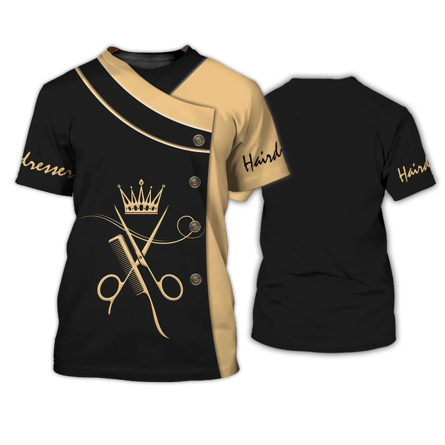 Low Moq Barber Short Sleeve Shirt Lightweight Barber Shirt /custom Made Barber Love T-shirts Available In Different Colors