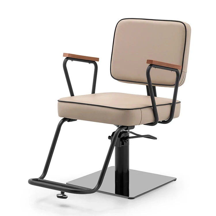 Fanrui New Barbershop Perm Hair Salon Barber Cross Border Home Adjustable Rotary Lift Half Chaise Chair BF019