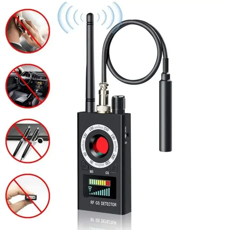 Wireless Spy Bug Detector GPS Tracker Finder RF Signal Detectors Camera Detector for Hidden Camera