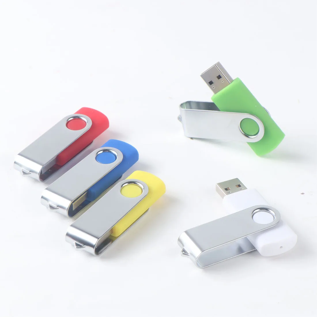 Custom USB Flash Drives  Pen Drive Stick 2GB 4GB 8GB Pendrive Swivel USB Flash Drives Portable business USB memory stick