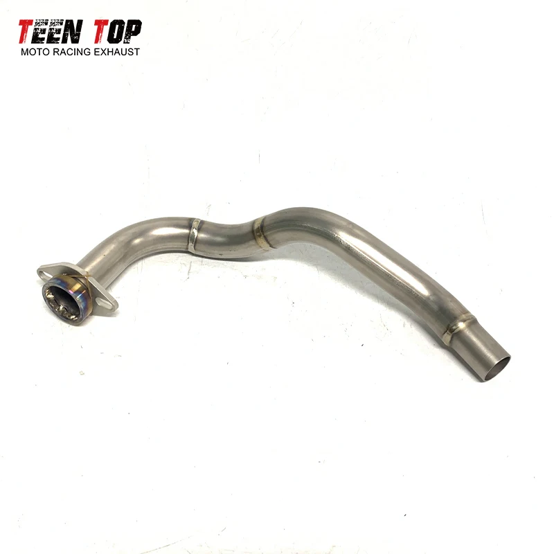 Motorcycle Exhaust Modify Front Link Pipe Titanium Alloy Exhaust Pipe Connected with  Muffler For Honda NSS350