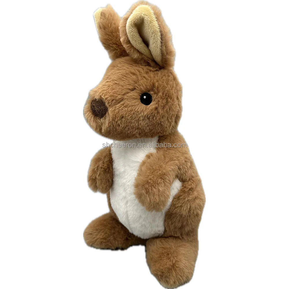 Souvenir Birthday Gift For Kids Custom Plush Stuffed Kangaroo Toy Customizable Kangaroo Pup Size Plush Toy