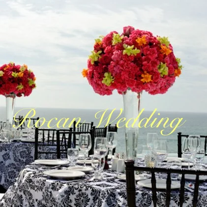 Artificial Rose Bouquet Artificial Silk Roses Flower Balls For Wedding Centerpieces Dark Purple Gothic Moody Vintage Flowerball