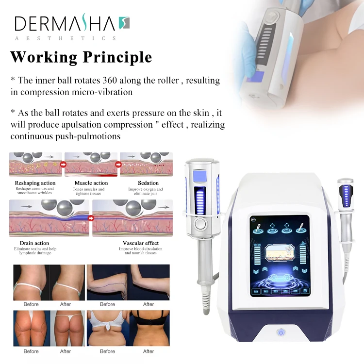 Portable 3D roller cellulite reduction machine body massage beauty machine 2 In 1 Vibration And Pressure Weight Loss Device