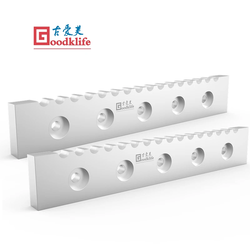 Rod guillotine cutting blades for cutting steel wire rods